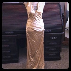 Satin Gold dress